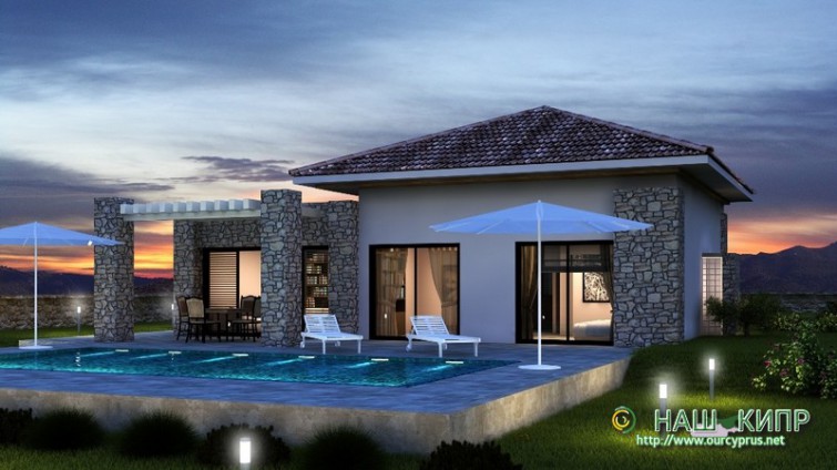 4-кімнатний Бунгало на Північному Кіпрі з басейном Бахчелі £440,000