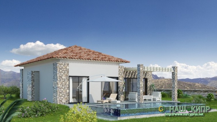 4-Room Bungalow in North Cyprus with private pool Bahceli £440,000